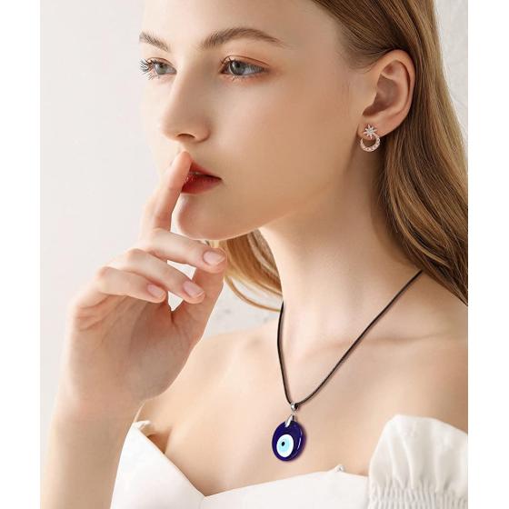 MAIBAOTA 10 Pcs Crystal Necklace Healing Amethyst Crystals Carnelian Chakra Necklaces Evil Eye Necklace Vintage Hippie Wiccan Boho Rose Quartz Moon Sun Jewelry Heart Gemstone Pendant for Women