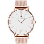 Wristology 29 Options - Maxi Leather Band Roman Numerals Boyfriend Watch - Interchangeable Genuine Leather Strap - Large Easy to Read Analog Face for Women or Men