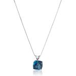 Argos Collection 14k Gold 8mm Gemstone Pendant Necklace for Women with 18 Inch Box Chain