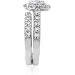 Argos Collection Sterling Silver Flower Halo Ring set with Infinite Elements Cubic Zirconia