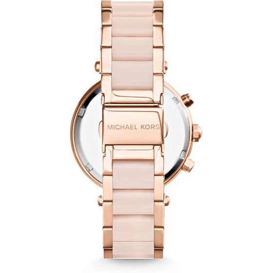 Michael Kors Parker Stainless Steel Watch With Glitz Accents