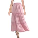 BOMAROLAN Women's Boho Maxi Skirts Summer A Line Long Skirts Ruffle Swing Beach Skirts for Women