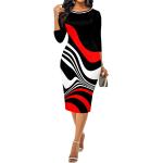 Xinlees Women's Elegant Pencil Dress for Women Casual Midi Dresses Outfits Business Sexy Bodycon Dress