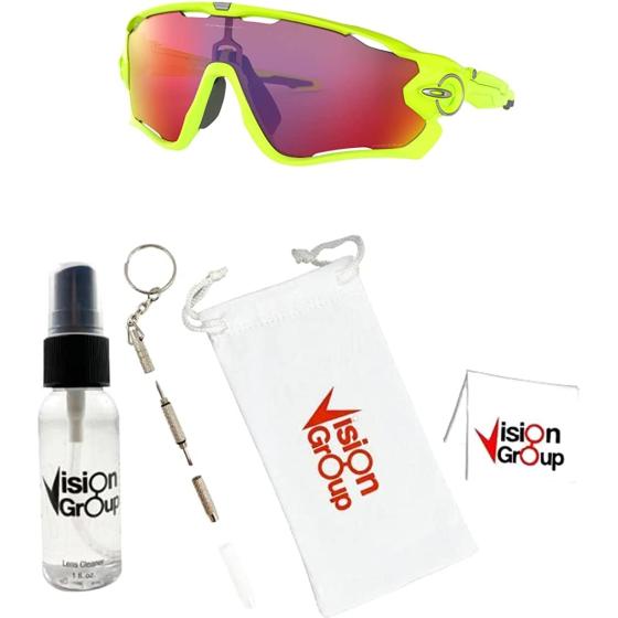 Oakley OO9290 JAWBREAKER Sunglasses for Men + Vision Group Accessories Bundle