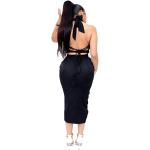 Mintsnow Women's Casual High Waist Ruched Maxi Skirts Elegant Ruffle Pencil Bodycon Long Skirts Business