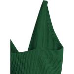 SweatyRocks Women's V Neck Tie Front Sleeveless Knit Crop Cami Tank Top