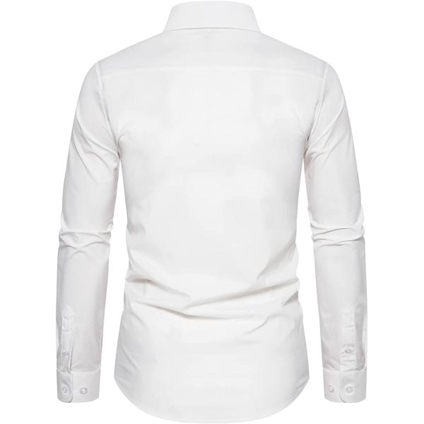 BORBOON Men's Dress Shirts Long Sleeve Shirt Men Casual Business Formal Button-Down Dress Shirt
