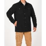 Men's Heavy Washed Rugged Cotton Shirt Jac Outdoorsy Utility Jacket(Full Flannel Lined)