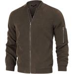 TURETRENDY Men's Suede Bomber Varsity Leather Jackets Lightweight Softshell Flight Full Zip Casual Coat
