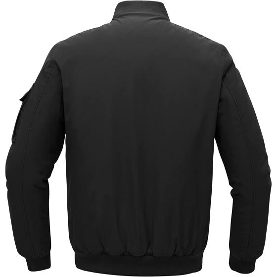 TBMPOY Men's Qulited Bomber Jackets Windproof Full Zip Padded Winter Casual Fashion Coat