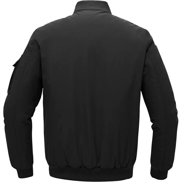 TBMPOY Men's Qulited Bomber Jackets Windproof Full Zip Padded Winter Casual Fashion Coat
