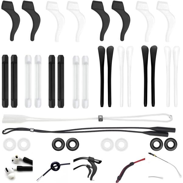 mingbuy Glasses Strap Glasses ear grips Silicone Anti-slip Holder, Ear Hook, Eyeglass Temple Tips Glasses Holder