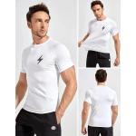 5 Pack Men’s Active Quick Dry Crew Neck T Shirts | Athletic Running Gym Workout Short Sleeve Tee Tops Bulk