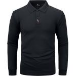 SCODI Mens Long Sleeve Polo Shirts Casual Golf Polo Daily Collared Shirt Sport Tennis T-Shirt