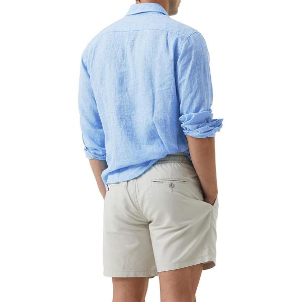 JMIERR Men's Cotton Linen Casual Stylish Button Down Shirt Long Sleeve Dress Shirts