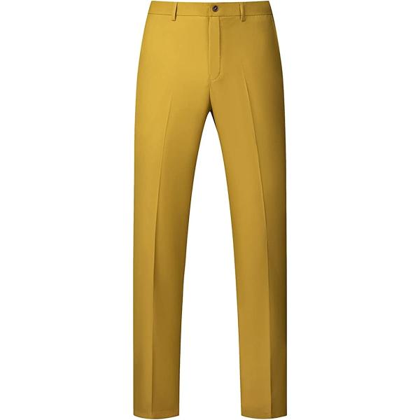 KUDORO Mens Suits Slim Fit 2 Piece Formal Two Button Single Breasted Tuxedo for Men Wedding Casual Business Jacket Pants