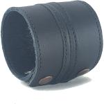 Anthology Gear Stylish Leather Cuff Bracelet Full Grain Wide Wristband For Men and Women (Unisex) Adjustable to 6" or 7 1/4"
