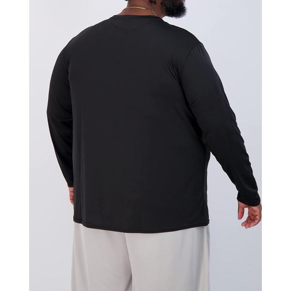 3 Pack: Men’s Big & Tall Tech Stretch Long-Sleeve & Short-Sleeve Dry-Fit T-Shirt