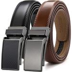 CHAOREN Ratchet Belts for Men 2 Pack - Men Belt Dress 1 1/4" in Gift Set Box- Design Belt Meet Almost Any Occasion and Outfit
