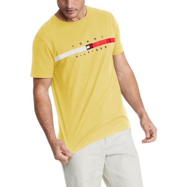 Tommy Hilfiger Men's Short Sleeve Signature Stripe Graphic T-Shirt