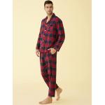 Latuza Men’s Cotton Flannel Pajama Set Plaid Sleepwear