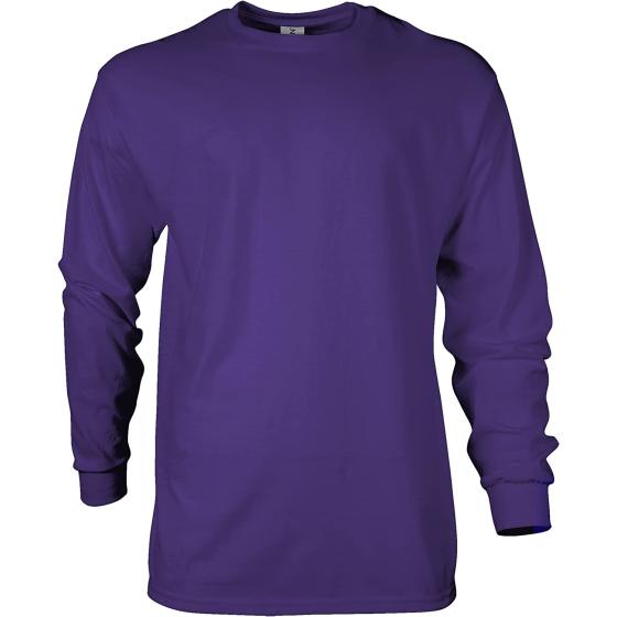 Gildan Men's Ultra Cotton Long Sleeve T-Shirt， Style G2400， Multipack