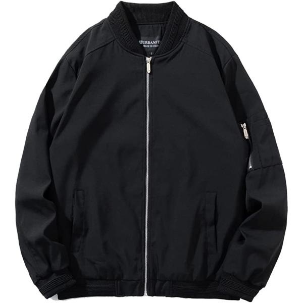URBANFIND Men's Slim Fit Lightweight Sportswear Jacket Casual Bomber Jacket