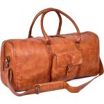 Leather Weekend bag Oversized Travel Duffel Bag Genuine Weekender Overnight Carryon Hand Bag (Brown Wash2)
