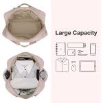 Travel Duffel Bag LIGHT FLIGHT Weekender Bag for Women Quilted Overnight Bag Carry On Tote Bag Large Gym Bag with Toiletry Bag