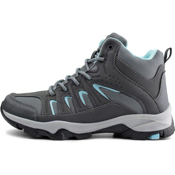 JABASIC Womens Mid Hiking Boots Lightweight Outdoor Trekking Shoes