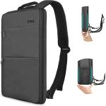 Slim & Expandable Laptop Backpack 15 15.6 16 Inch Sleeve with USB Port, Spill-Resistant Notebooks Bag Case for Most 14-16 Inch MacBooks Surface-Books Dell HP Lenovo Asus Computers, Dark Gray
