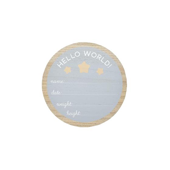 Kate & Milo Baby Monthly Milestone Marker Discs, Reversible Photo Props, Baby Growth and Pregnancy Growth Cards, Wooden