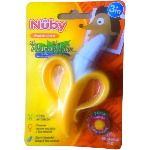 Nuby Nananubs Banana Massaging Toothbrush, Yellow