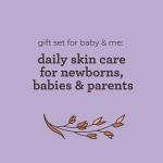 Aveeno Baby Mommy &amp; Me Daily Bathtime Gift Set including Baby Wash &amp; Shampoo， Calming Baby Bath &amp; Wash， Baby Moisturizing Lotion &amp; Stress Relief Body Wash for Mom， Soap-Free， 4 items
