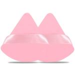 2 Pieces Powder Puff Face Cosmetic 2.76 Inch Soft Triangle Powder Puffs Washable Reusable Velour Cotton Puff Setting Makeup Sponge for Under Eyes and Face Corners Body Loose Powder Makeup Tool (Black)