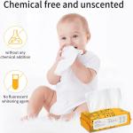 Disposable Face Towel, Facial Tissues, Wet Dry Face Cloths, Biodegradable Clean Towels, Makeup Remover Wipes Ultra Soft for Sensitive Skin, Extra Thick for Cleansing, Skincare and Makeup Removing