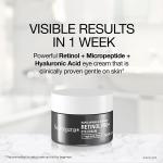 Neutrogena Rapid Wrinkle Repair Retinol Pro+ Anti-Wrinkle Eye Cream, Targeted Eye Cream for Wrinkles & Dark Circles, Formulated without Fragrance, Dyes, Phthalates, and Parabens, 0.5 oz