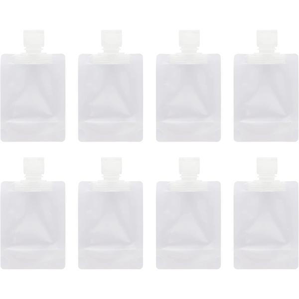 RIIEYOCA 12 Piece Portable Travel Liquid Clear Plastic Empty Packaging Bag, With funnel, dropper, brush, Used for shampoo/shower gel/hand sanitizer/daily necessities,etc.(Mixed suit)