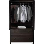 Grain Wood Furniture Shaker 2-Door Wardrobe, Expresso