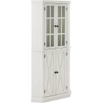 Enclosed Charcoal Corner Cabinet