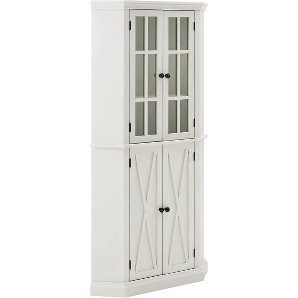 Enclosed Charcoal Corner Cabinet