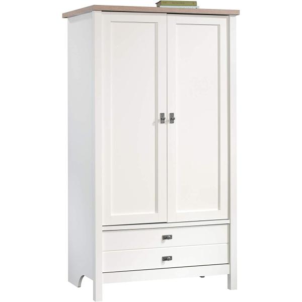 Sauder Cottage Road Armoire, Soft White Finish