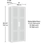 Sauder HomePlus Storage Cabinet， White finish