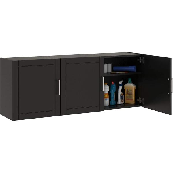 SystemBuild Callahan Wall Cabinet - 54 Inch - Black
