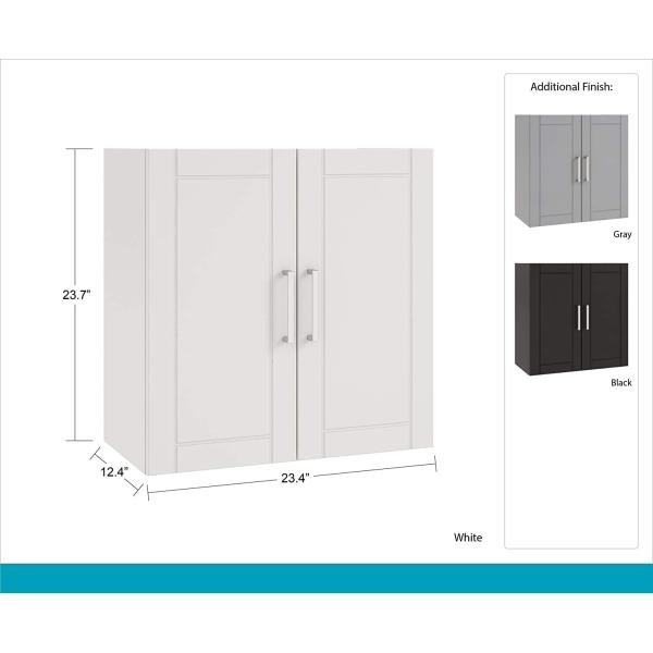 SystemBuild Callahan Wall Cabinet 24" Black