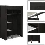 JEROAL Closet Wardrobe Portable Clothes Storage Organizer with Shelves and Dustproof Non-Woven Fabric Cover, Beige