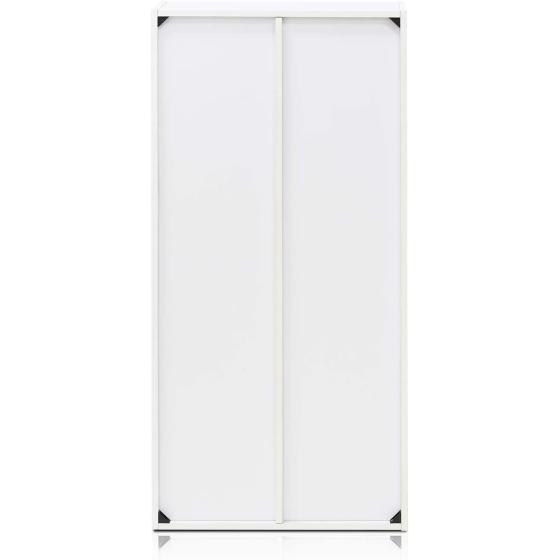 Furinno Luder Bookcase / Book / Storage ， 7-Cube， White