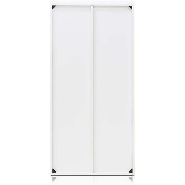 Furinno Luder Bookcase / Book / Storage ， 7-Cube， White