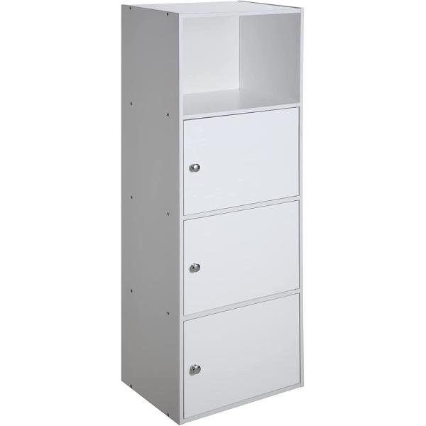 Convenience Concepts Xtra Storage 3 Door Cabinet with Shelf， White