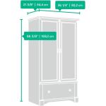 Sauder Palladia Armoire， Vintage Oak finish